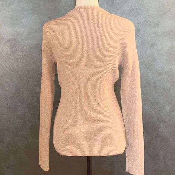 NWOT Rachel Roy Collection Dusty Pink Metalic Pullover Sweater - Picture 2 of 7